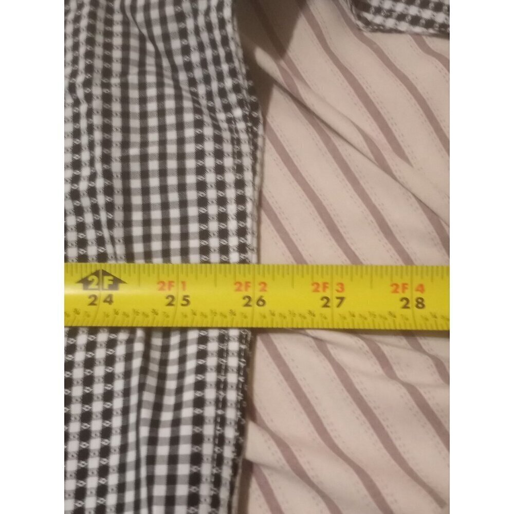 New English Laundry Shirt Mens 3XL Black Label Long Sleeve Button Up Black White - Picture 14 of 15